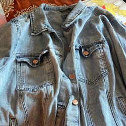 Womens oversized Jean Jacket