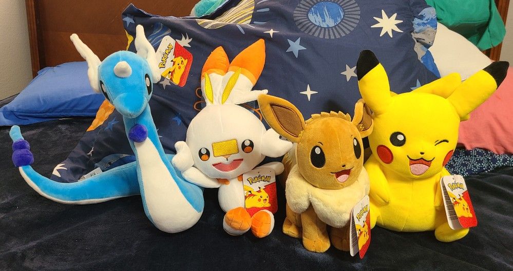 Brand New Pokémon Plush Set Of 4