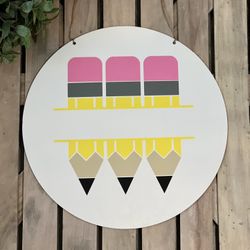 Personalized Teacher Door Sign Hanger/Teacher Gift 