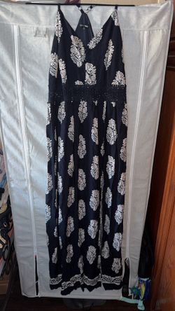 Fashion Nova Black Floral Maxi Dress  1XL