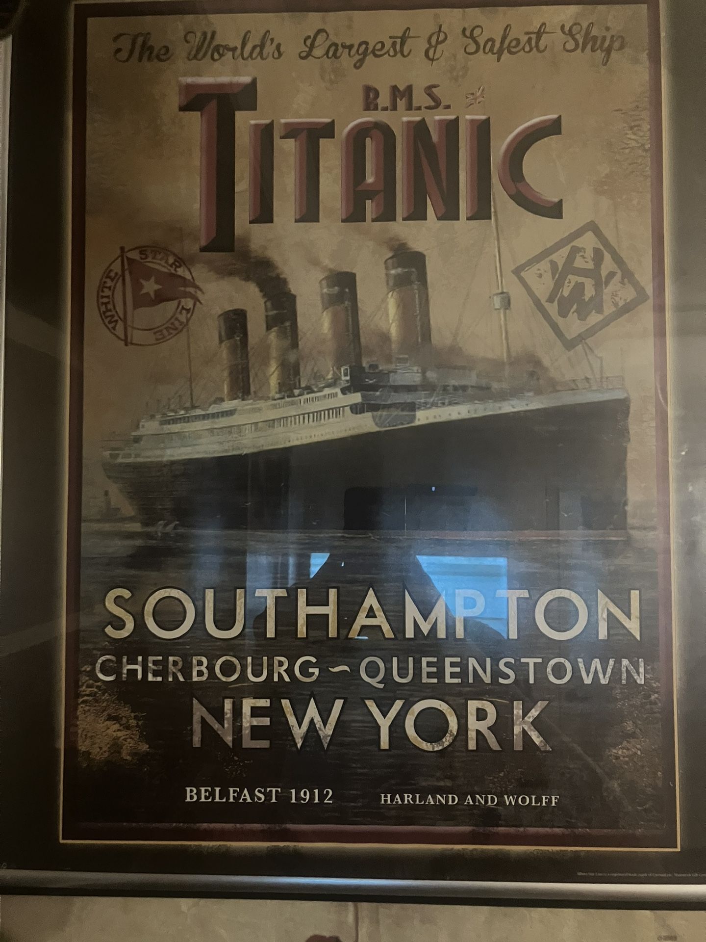 2,  16X20inch Titanic Replica Poster And Flier From 1912