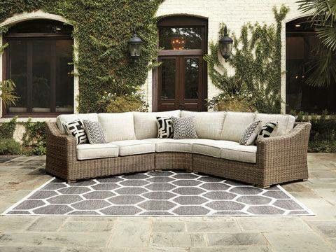 New Ashley furniture beachcroft outdoor patio furniture sectional