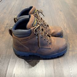 Men’s Carolina Engineer Steel Toe Waterproof Leather Work boots Size 9