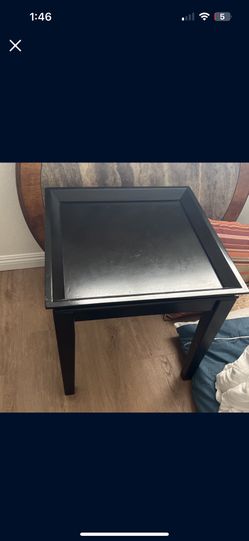 Black Square Side Table