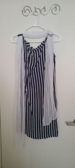 Navy Blue Sleeveless Dress