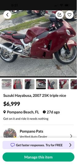 Suzuki Hayabusa swing arm 32, 33 inches well-made