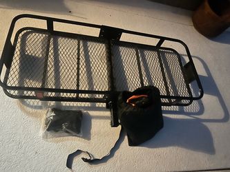 MeeFar Hitch Mount Cargo Carrier Basket 60" X 25" X 6" + Waterproof Bag