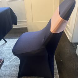Navy Blue Chair Covers