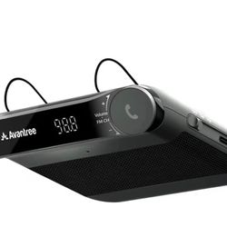 Car Bluetooth Speaker & Wireless FM Transmitter Kit 2-in-1