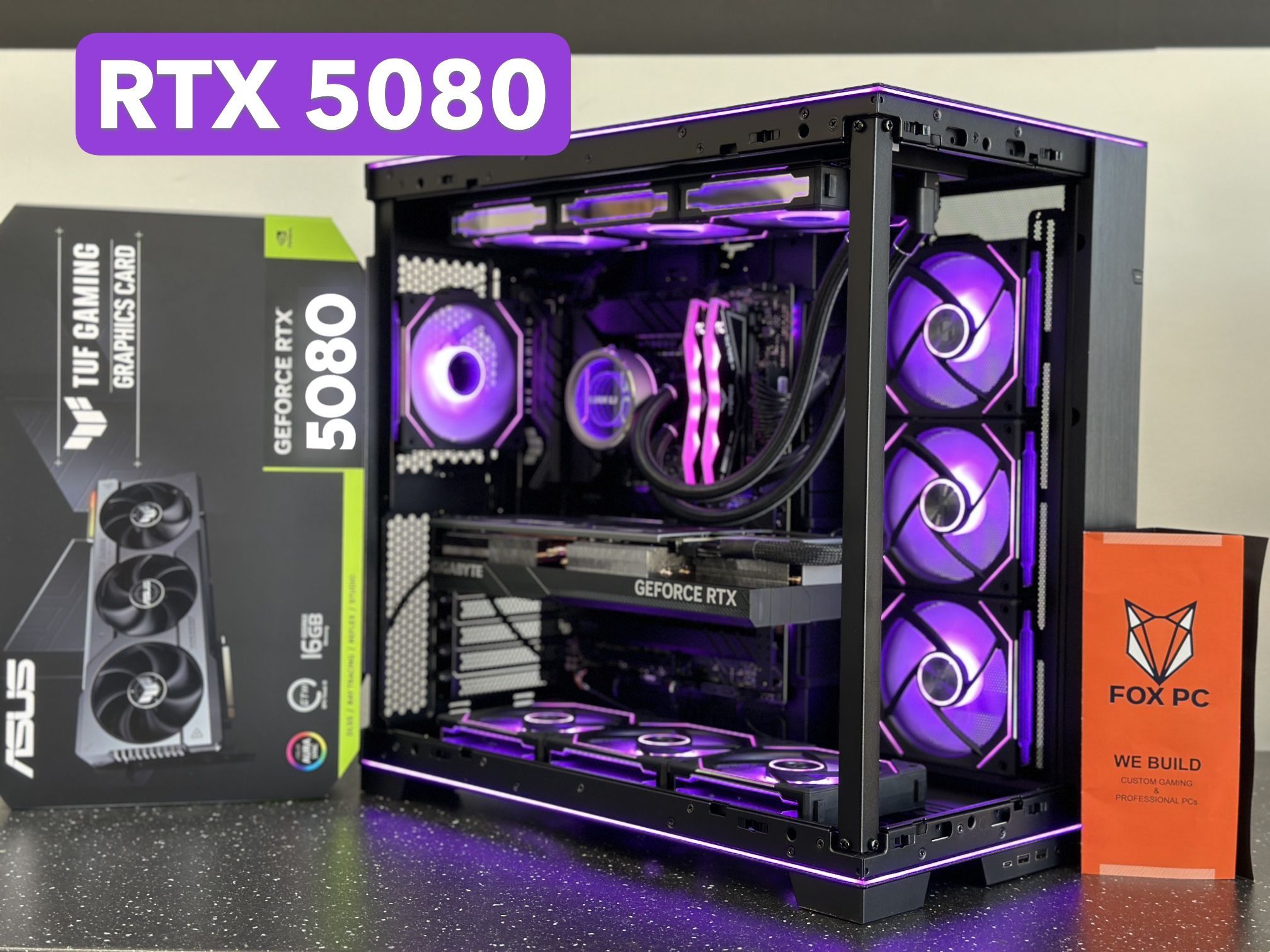 🦊 FOX 15 🦊 6 MONTH ZERO INTEREST FINANCE 🦊 CUSTOM GAMING PC | DESKTOP | COMPUTER | RIG |INTEL I9-14900K | 64 GB DDR5 RAM | RTX 5080 | 2 TB SSD.