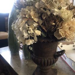 Outdoor /indoor Artificial Flowers With Vase