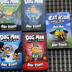 Assorted Dog Man Books