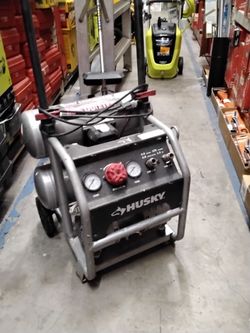 Husky Portable Air Compressor on Wheels