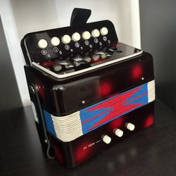 Used Kids Accordion 10 Buttons Keys Toy/Mini Musical Instrument