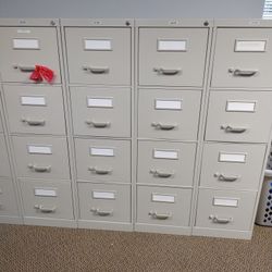 8 Uline Vertical File Cabinet For Sale.