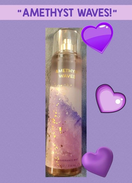 BATH AND BODY WORKS "AMETHYST WAVES!" FULL SIZE FRAGRANCE SPRAY BRAND NEW!