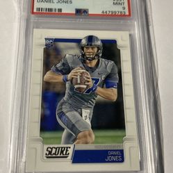 Daniel Jones Psa 9 Score Rookie Card 2019 Giants Football