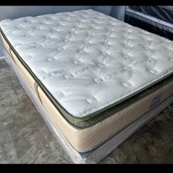 Queenn Size Organic Hybrid Gel Pillowtop Matres!!!!