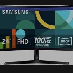 SAMSUNG 24" Essential Curved Computer Monitor