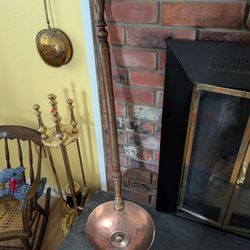 Antique Copper And Brass Bed Warmer 