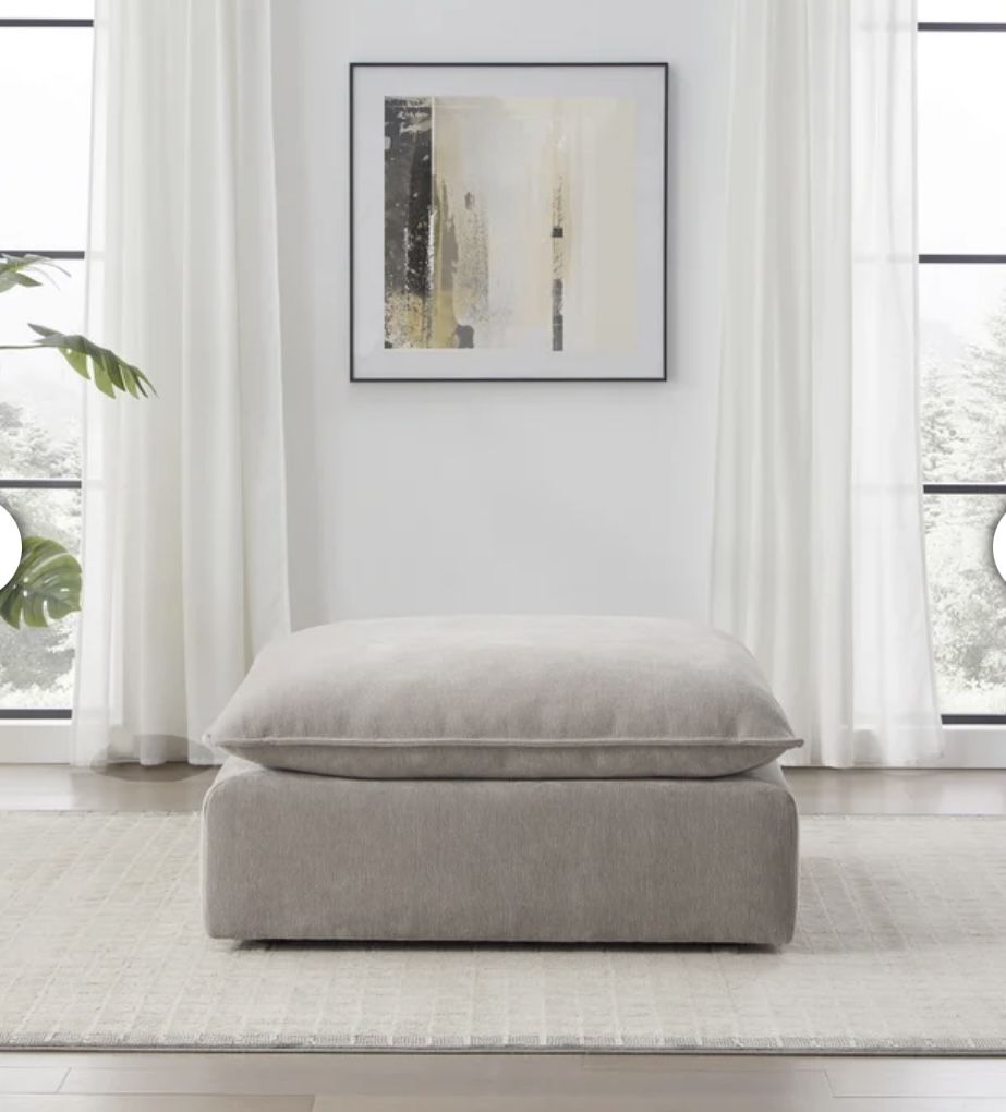 Aiden And Ivy Serene Modular Sectional - Ottoman Only