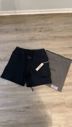 Black essential fear of god shorts