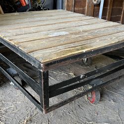 Extremely Heavy Duty 4 Wheel Flatbed Cart