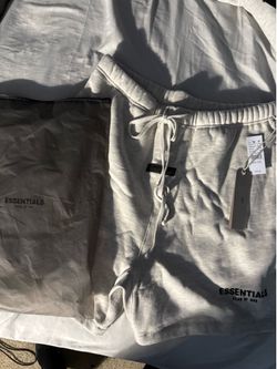 Light oatmeal essential shorts Sizes S,M,L