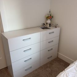 Good condition! White Simple Dresser! 