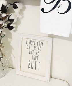 Farmhouse Bathroom Sign 