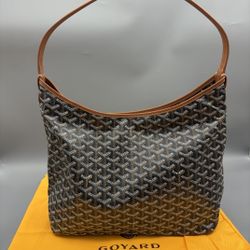 Goyard Boheme Hobo PM Shoulder Bag Pouch Brown Purse 