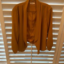 Womens Mustard Color Blazer 