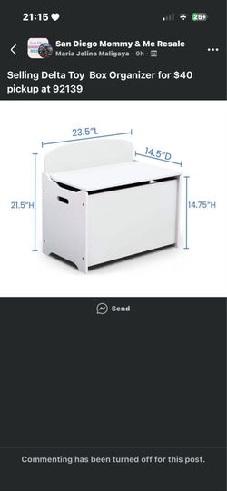 Delta Toy Storage Box