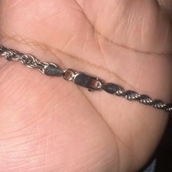 925 Solid Silver Rope Chain 