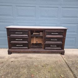 Free Dresser Turned TV Credenza
