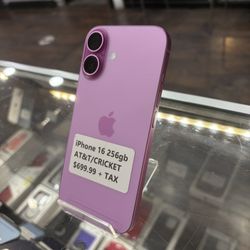 iPhone 16 256gb AT&T/CRICKET
