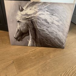 wild horse painting print