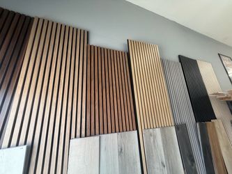 Acoustic slat wall panels