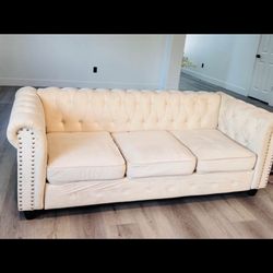 Two Sofa One Love Seat With Side Tables 