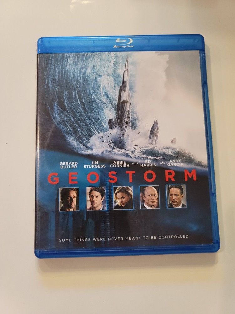 $5 BLU RAY. GEOSTORM $5 OR TRADE FOR A MOVIE TITLE I DO NOT ALREADY OWN. BLU RAY ONLY NO DIGITAL .