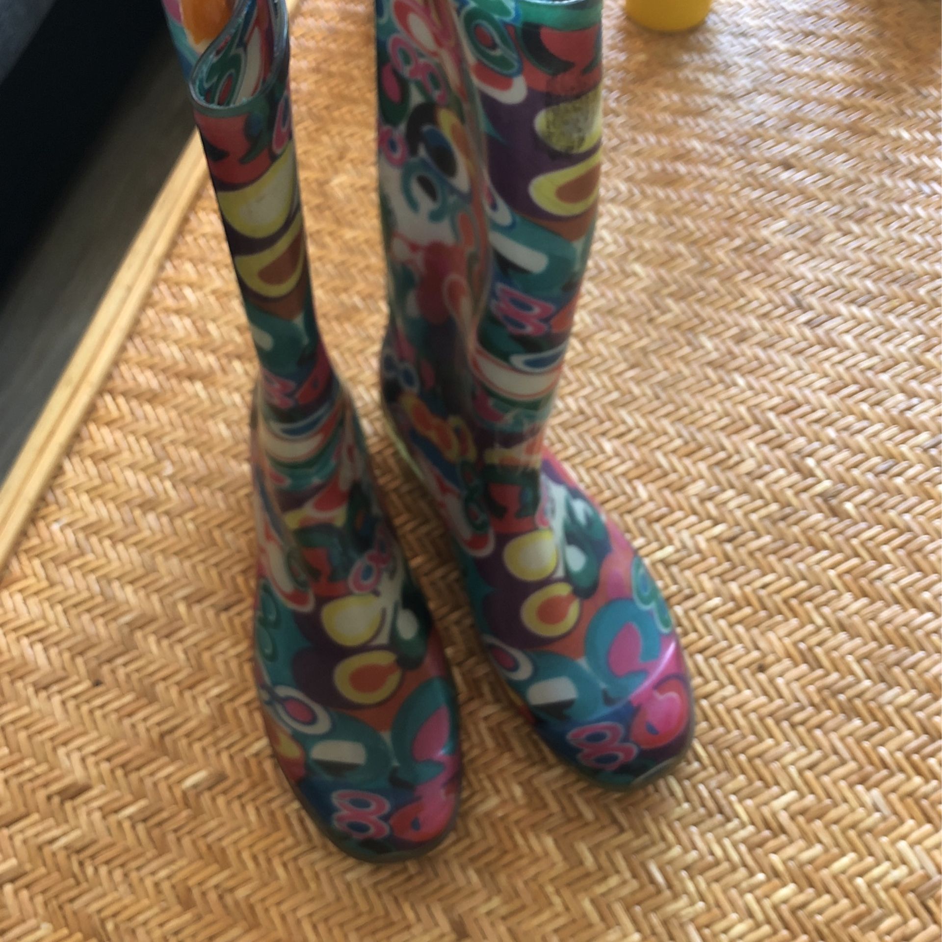Coach Rain Boots Size 10