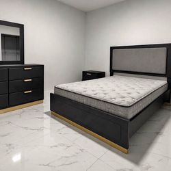 New 4pc bedroom set in box buy now pay later $39 down no credit needed