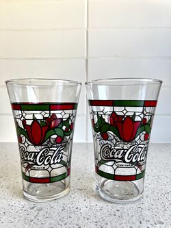 Vintage Coca Cola Glasses - Lot Of 7 Glasses