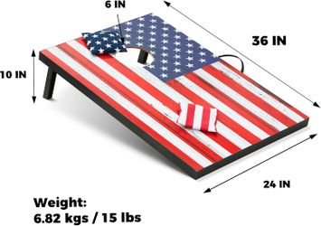 Cornhole Board Set Cornhole Games for Adults Portable Choose Regulation or Tailgate Size
