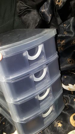 Small 4 door storage bin