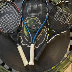 tennis rackets in good condition no separate we avoid making offers thanks pickup quenns forest hills