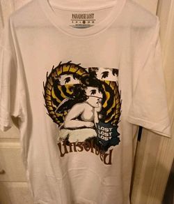 Paradise Lost T-Shirt Unsolved Lost Lost Lost Men's XL (Slim Fit) White
