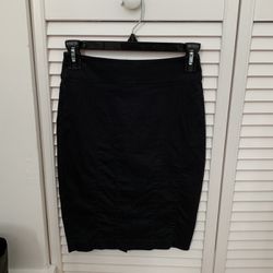 Black Pencil Skirt H&M Size 0-2