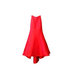 JVN Prom by Jovani Collection Long High Waist Trumpet Mermaid Flare Skirt Red 8