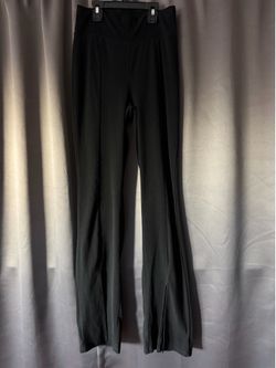 Black High-Waisted Flare Leggings